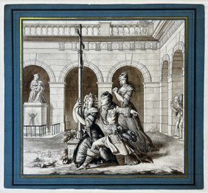 Ludvig XIV taler med Louise de La Vallière i karmeliterklosteret i Chaillot