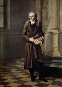 Portræt af Alexandre Lenoir (1761-1839) kurator for musee des monuments français Maleri af Pierre M. Delafontaine (1774-1860) 1802 søn. 2,20 x 1,61 m - Portræt af Alexandre Lenoir (1761-1839), kurator for museet for de franske monumenter. Maleri