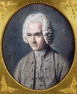 Portræt af Jean-Jacques Rousseau (1712-1778) af Alix, Pierre Michel (1762-1817). Akvatinte, størrelse : 40,5x36, , Privat samling