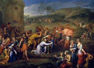 "Jesus sur le chemin du calvaire" (Korsbæringen) Maleri af Pierre Mignard (1612-1695) 1687 Paris, Musee du Louvre af Pierre Mignard