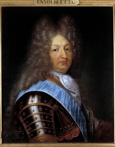 Portræt af den store delfin (1661-1711), søn af Ludvig XIV. Maleri af Pierre Mignard (1612-1695) 1600-tallets søn. 0,60 X 0,73 m Troyes. Museum for Skønne Kunster af Pierre Mignard