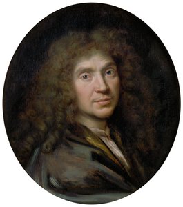 Portræt af forfatteren Moliére 1622-1673, ca 1658 af Pierre Mignard
