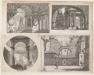 Veranda foran et cirkulært tempel