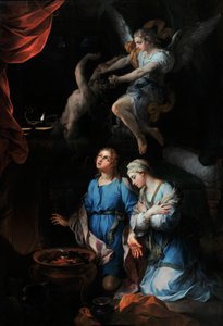 Tobies historie "" Tobies og Sarras første bryllupsnat (Sarah, Sara)" (olie på lærred)