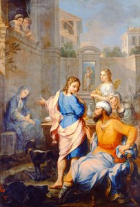 Tobias spørger Raguel om sin datter, Sarahs, Hand in Marriage, 1733