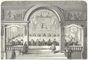 Møde for Academie Francaise des Sciences i Louvre