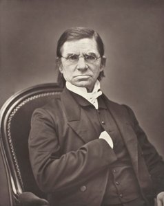 Émile Littré fransk leksikograf og filosof, 1801-1881, ca. 1876. af Pierre Petit