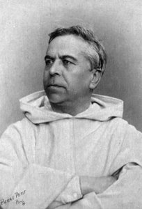 Portræt af dominikanerbroren Henri Didon, ca. 1890-1900 (s/h-foto) af Pierre Petit