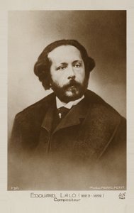 Portræt af Edouard Lalo af Pierre Petit