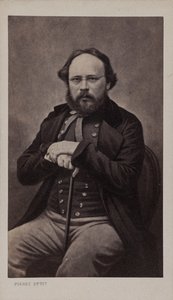 Portræt af Pierre-Joseph Proudhon 1809-1865, ca 1860. af Pierre Petit