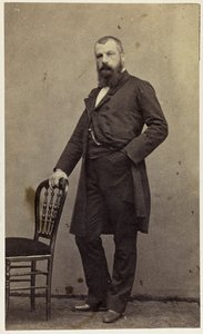 Portræt af komponisten Edmond-medlem 1820-1882. af Pierre Petit