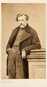 Portræt af komponisten Ambroise Thomas 1811-1896. af Pierre Petit