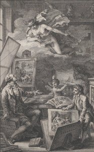 Til Minde om P. FR. Basan, en gravering til kataloget over samlingen af P.-F. Basan..., 1798. af Pierre Philippe Choffard