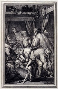 Le Cradle - i "" Fortællinger og noveller i vers "" af Jean La Fontaine. 1776. Illustration af P.P. Choffard.