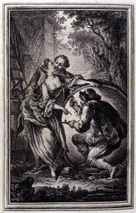 Le Cuvier - i "" Fortællinger og noveller i vers "" af Jean La Fontaine. 1776. Illustration af P.P. Choffard.
