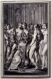 Le Glouches - i "Fortællinger og noveller på vers" af Jean La Fontaine. 1776. Illustration af P.P. Choffard.
