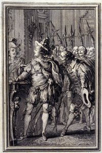 Mona Lisa - i "" Fortællinger og noveller i vers "" af Jean La Fontaine. 1776. Illustration af P.P. Choffard. af Pierre Philippe Choffard