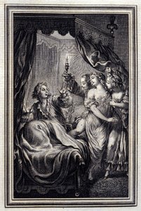 Vi lægger aldrig mærke til alt - i "Tales et nouvelles en vers" af Jean La Fontaine. 1776. Illustration af P.P. Choffard. af Pierre Philippe Choffard