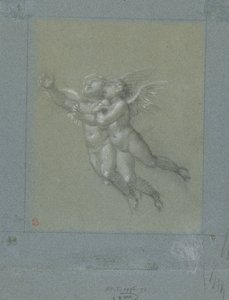 To flyvende putti af Pierre Prud