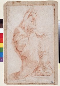 Jomfruen og Jesusbarnet (tegning) af Pierre Puget