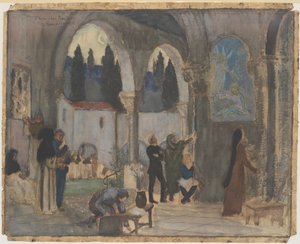 Kristen inspiration af Pierre Puvis de Chavannes