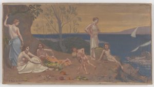 Sødt land (behageligt land) af Pierre Puvis de Chavannes