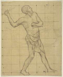 Picardisk spydkaster, studie til Pro Patria Ludus, Amiens, Musée de Picardie af Pierre Puvis de Chavannes