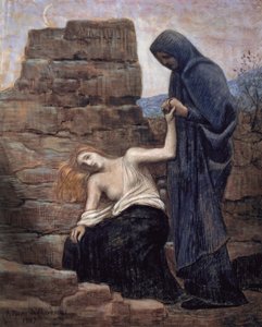 Medlidenhed, 1887 (pastel på papir) af Pierre Puvis de Chavannes