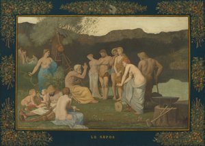 Hvile, c. 1863. af Pierre Puvis de Chavannes