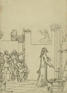 Studie til L af Pierre Puvis de Chavannes