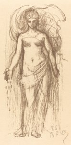 Studie af en kvinde (overflod) af Pierre Puvis de Chavannes