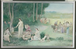 Sommer af Pierre Puvis de Chavannes