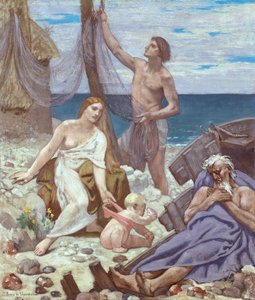 Fiskerens familie af Pierre Puvis de Chavannes