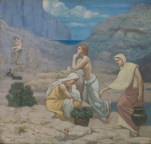 Hyrdernes sang, 1891. af Pierre Puvis de Chavannes