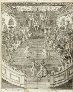 Illustration fra Den dansende Mester, 1734 af Pierre Rameau