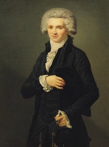 Maximilien de Robespierre (1758-94) 1791 (olie på lærred)