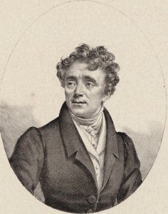 Portræt af operasangeren Louis Antoine Eléonore Ponchard 1787-1866, ca 1835.