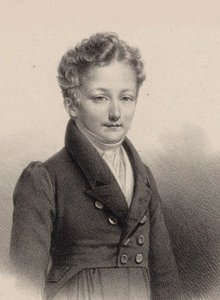 Portræt af pianisten og komponisten Sigismund Thalberg 1812-1871, 1826.