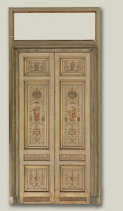 Dobbeltfløjede døre, 1790