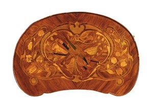 Louis XV bord a ecrire, ca. 1750 (tulipantræ og marquetry) (se også 463005)