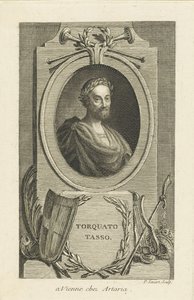 Portræt af Torquato Tasso 1544-1595, ca 1770. af Pierre Savart