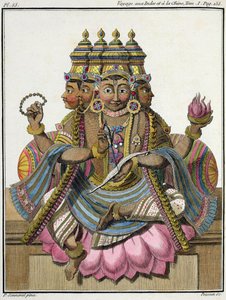 Brahma, hinduistisk skabelsesgud, fra 