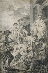 Sankt Benedikt genopliver et barn, 1700-tallet. af Pierre Subleyras