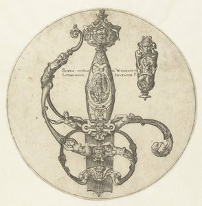Design til grebet af et sværd af Pierre Woeiriot (II)