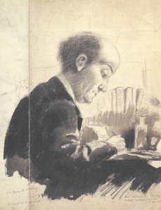 Portræt af Max Jacob (1876-1944) 1917 (blyant og gouache)