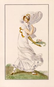 Chiffon Promenade kjole, 1812 af Pierre de La Mesangere
