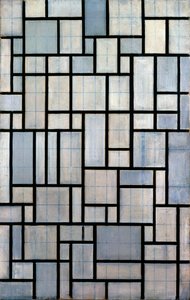 Komposition med gitter 2, 1915 af Piet Mondrian