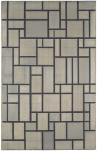 Sammensætning med gitter 2 af Piet Mondrian