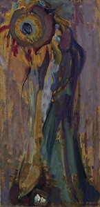 Døende solsikke I, 1908. af Piet Mondrian