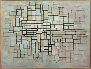 Sammensætning nr. II; Komposition med linjer og farve af Piet Mondrian